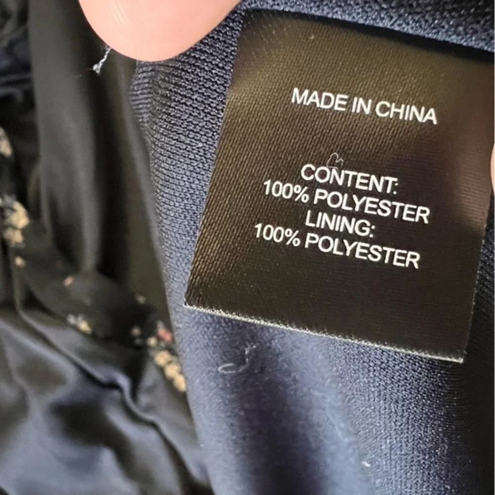 ANTHROPOLOGIE DREW Navy Floral High‎ Low Wrap Dress Size XS - Picture 8 of 10